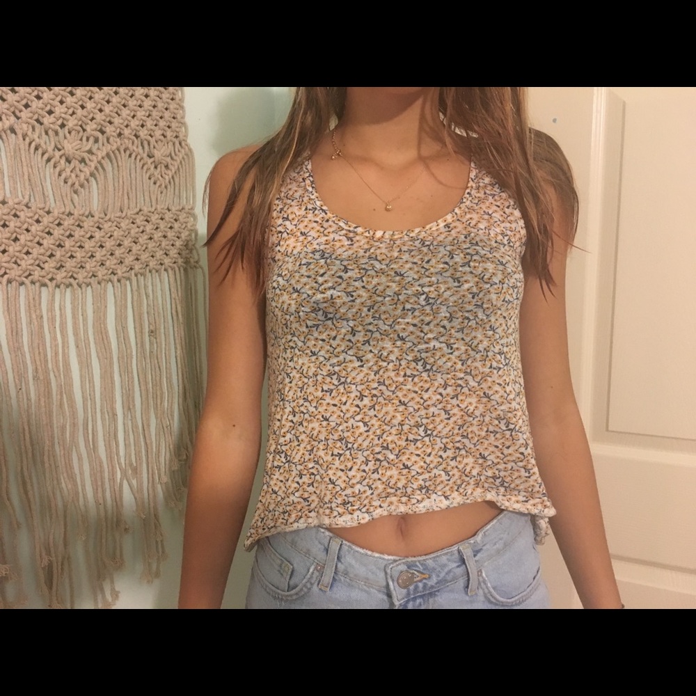 lace back tank top pacsun